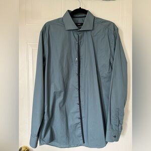 Hugo Boss Slim Fit Easy Iron Blue Jerry Button-down shirt